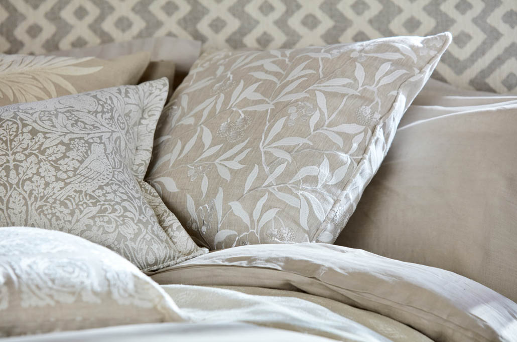 Neutral Fabric White & Cream Fabric Jane Clayton