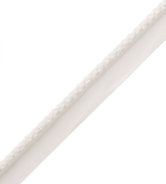 6mm Cambridge Cord With Tape Trimming by Samuel & Sons Chalk White