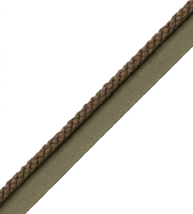 6mm Cambridge Cord With Tape Trimming by Samuel & Sons Charcoal