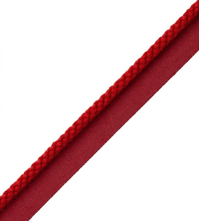 6mm Cambridge Cord With Tape Trimming by Samuel & Sons Crimson Red