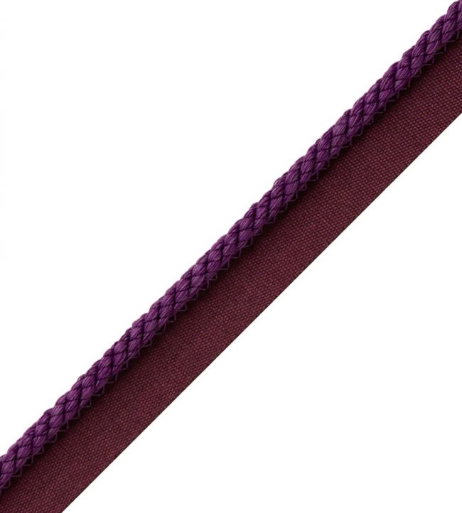 6mm Cambridge Cord With Tape Trimming by Samuel & Sons Grape