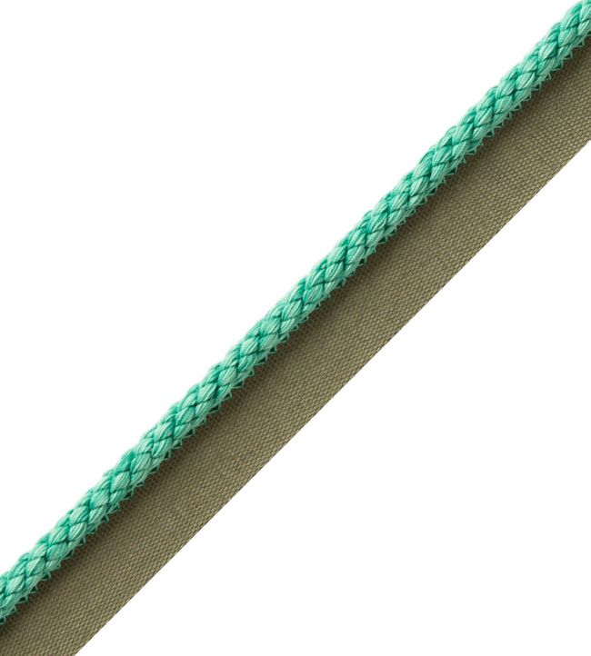 6mm Cambridge Cord With Tape Trimming by Samuel & Sons Lagoon