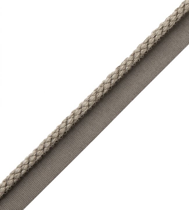 6mm Cambridge Cord With Tape Trimming by Samuel & Sons Mouse Grey