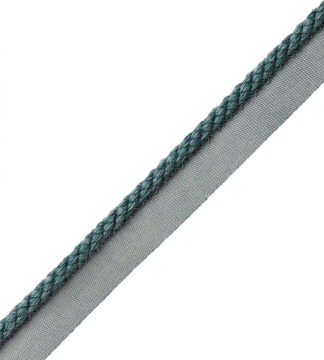 6mm Cambridge Cord With Tape Trimming by Samuel & Sons Peacock