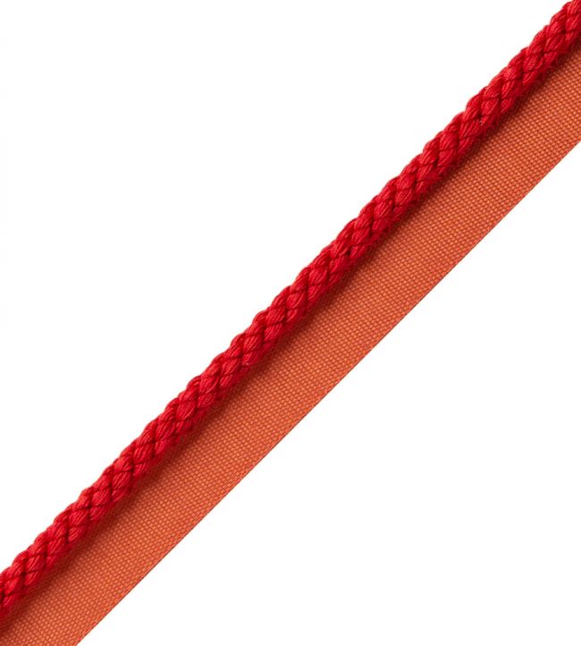 6mm Cambridge Cord With Tape Trimming by Samuel & Sons Scarlet