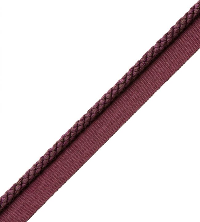 6mm Cambridge Cord With Tape Trimming by Samuel & Sons Wineberry