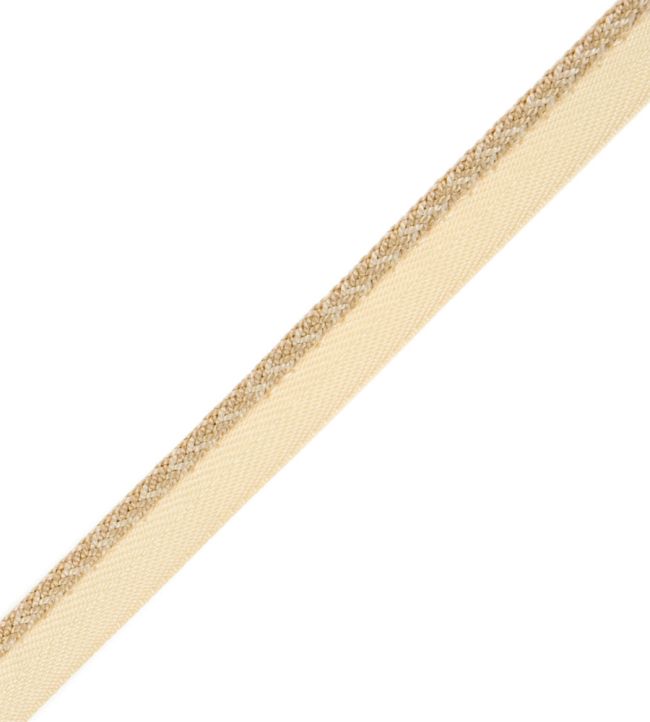 1/4" Jardin Silk Cord With Tape Trimming by Samuel & Sons Champagne