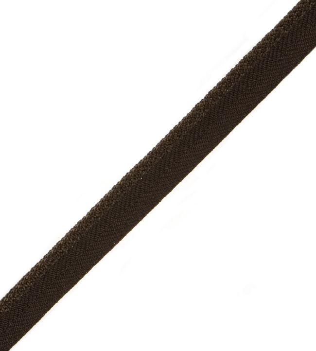 1/4" Jardin Silk Cord With Tape Trimming by Samuel & Sons Chocolate
