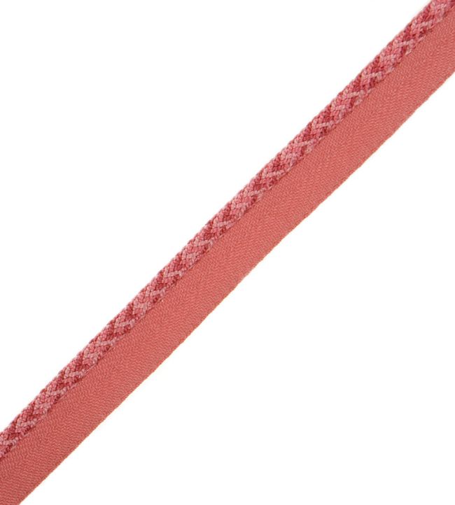 1/4" Jardin Silk Cord With Tape Trimming by Samuel & Sons Flamingo