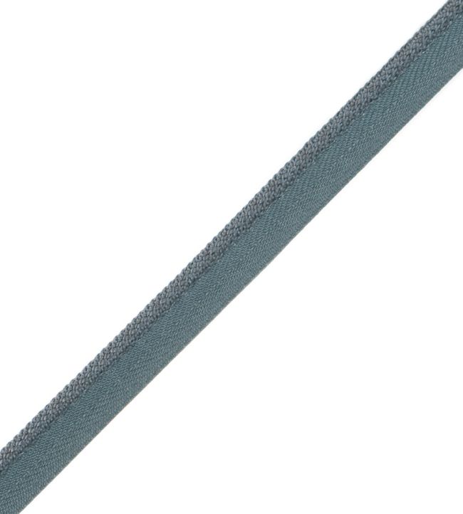 1/4" Jardin Silk Cord With Tape Trimming by Samuel & Sons Slate Blue