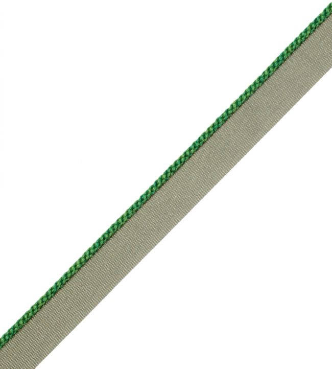 2.5mm Cambridge Cord With Tape Trimming by Samuel & Sons Emerald