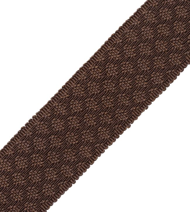 1.75" Le Jardin Silk Border Trimming by Samuel & Sons Chocolate
