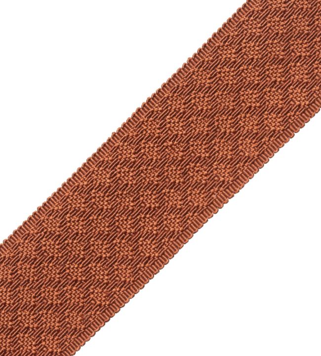 1.75" Le Jardin Silk Border Trimming by Samuel & Sons Cinnamon