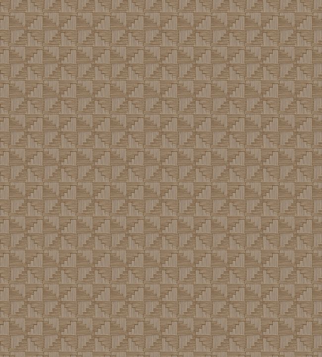 Abstract Check Wallpaper by Eijffinger Brown