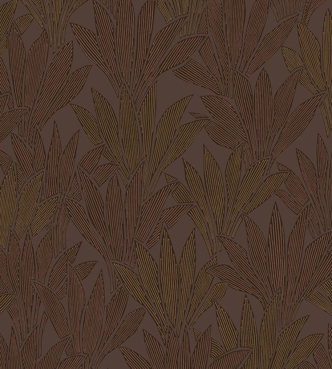 Abstract Palm Wallpaper by Eijffinger Brown/Red