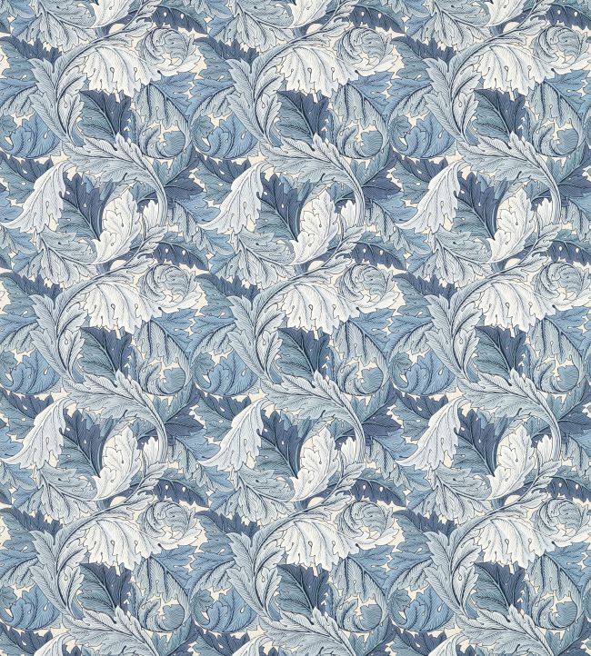 Acanthus Outdoor Fabric by Morris & Co Indigo