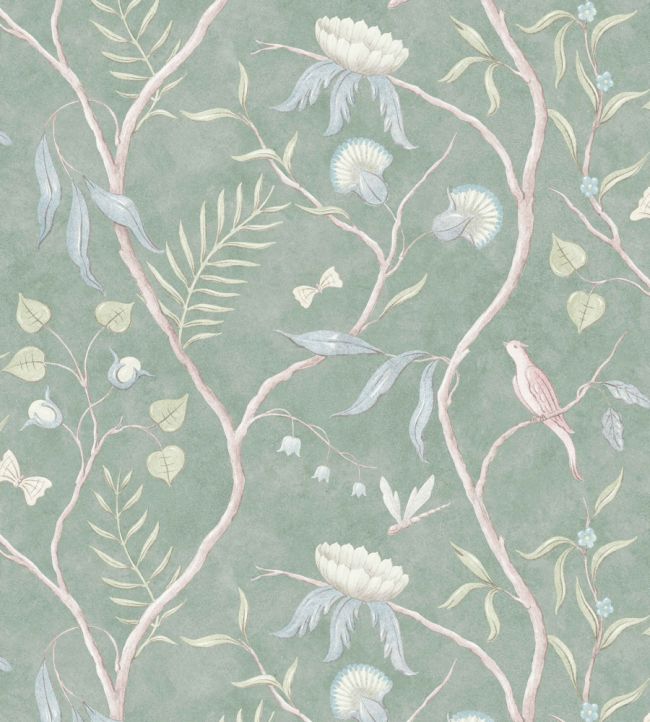 Adam's Eden Fresco Wallpaper by Lewis & Wood Ceramic