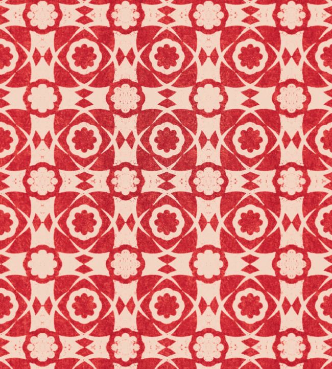 Aegean Tiles Wallpaper by MINDTHEGAP Red