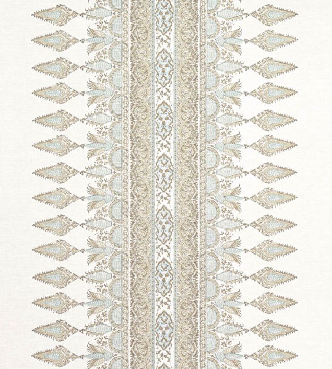 Akola Stripe Fabric by Thibaut Beige