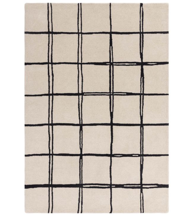 Asiatic Albany Grid rug Monochrome ALBA080150MONO Monochrome