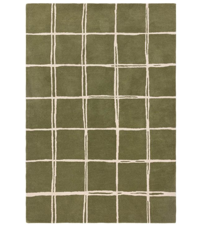 Asiatic Albany Grid rug Olive ALBA080150OLIV Olive