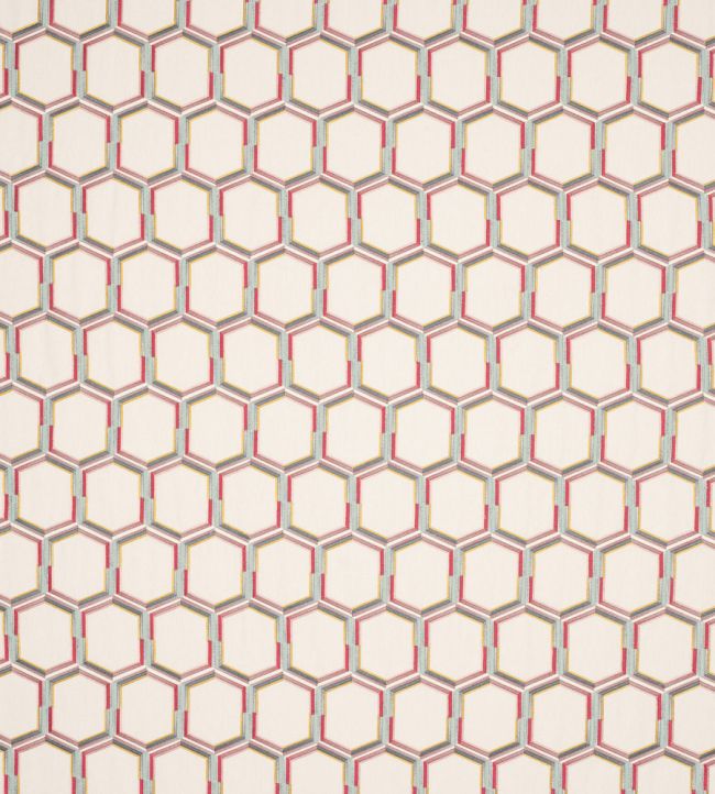 Albus Fabric by Jane Churchill Pink/Aqua