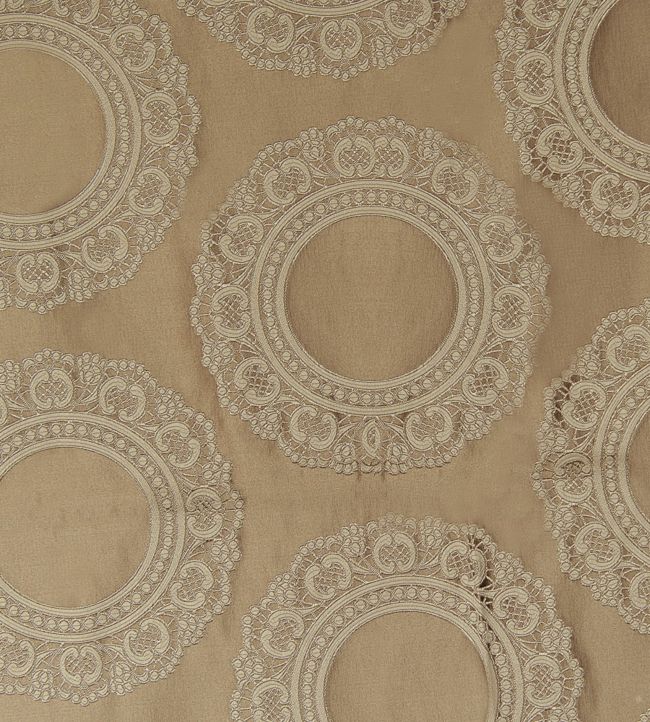Doily Fabric by Aldeco Plaza Taupe