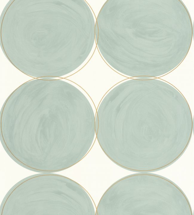 All Around Wallpaper by Caselio Bleu Fumee Dore