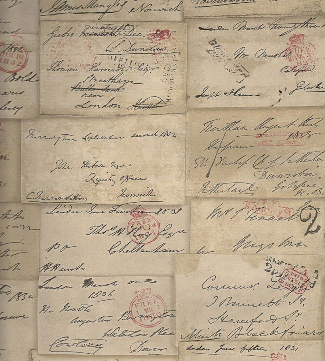 Love Letter Wallpaper by Andrew Martin Parchment