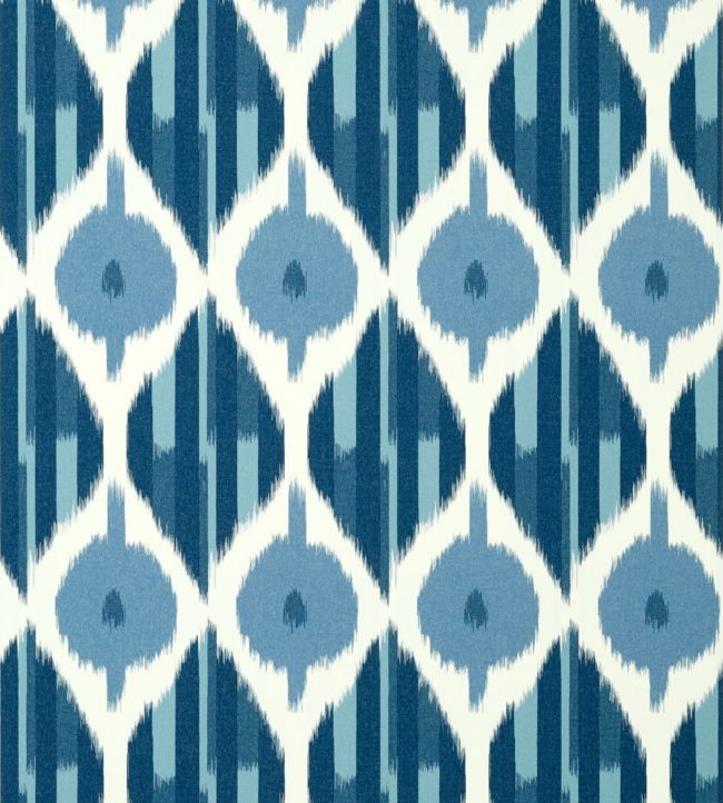 Kimono Wallpaper by Anna French Navy
