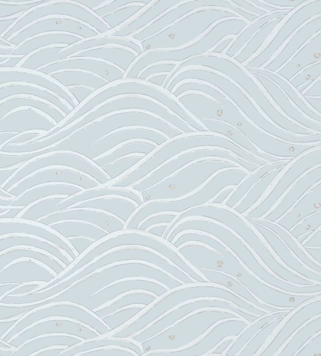 Waves Wallpaper by Anna French Spa Blue