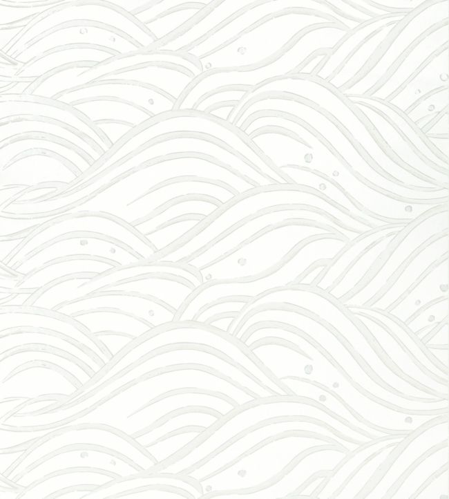 Waves Wallpaper by Anna French in Pearl | Jane Clayton Waves Wallpaper by Anna French in Pearl | Jane Clayton