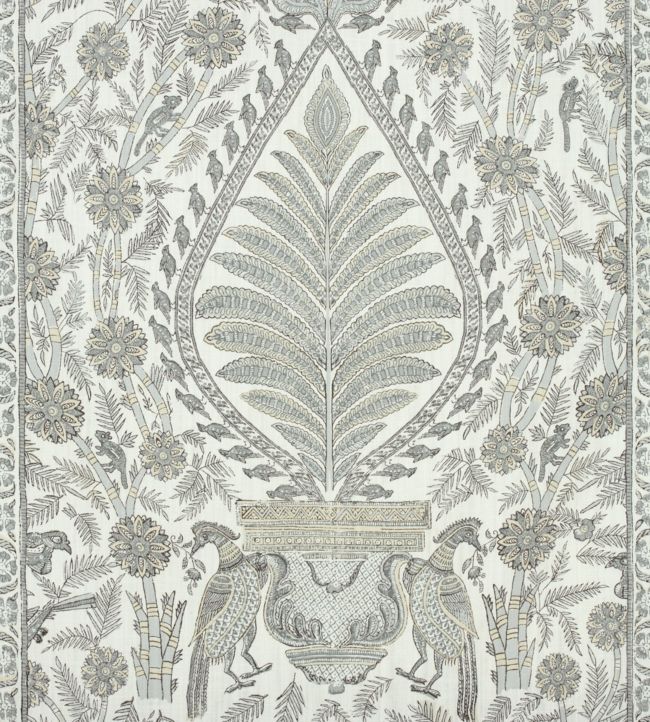 Palampore Fabric by Anna French Grey