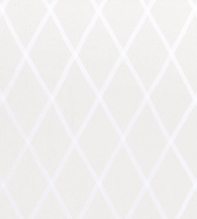 Tarascon Trellis Applique Fabric by Anna French White on White