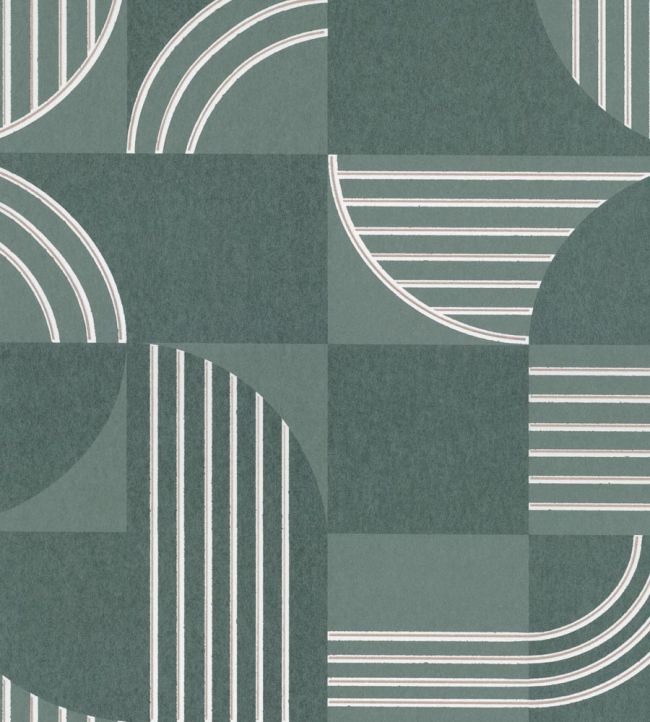 Annees 30 Wallpaper by Casamance Vert De Gris