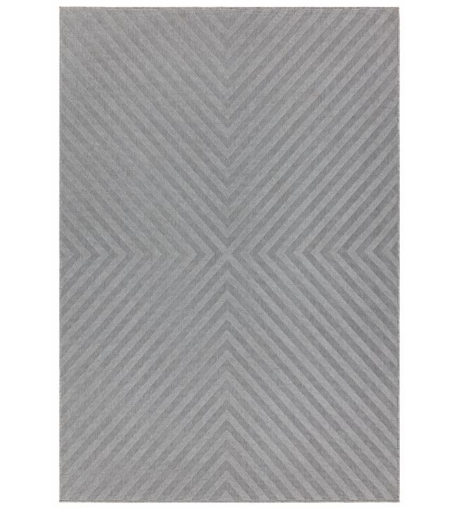 Antibes Arrow Rug in Light Grey by Jane Clayton