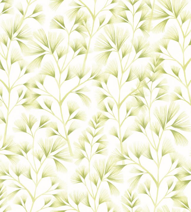 Arabella Wallpaper by Ohpopsi Green Cream