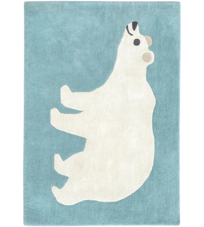Villa Nova Arctic Bear rug Blue RG2028-105150 Blue
