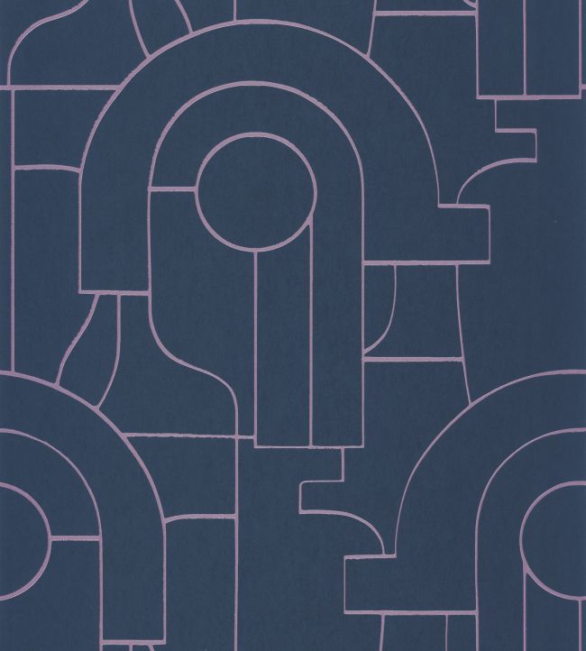 Arty Wallpaper by Casadeco Violet