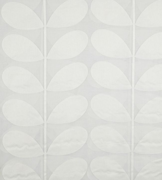 Sheer Giant Stem Fabric by Orla Kiely White