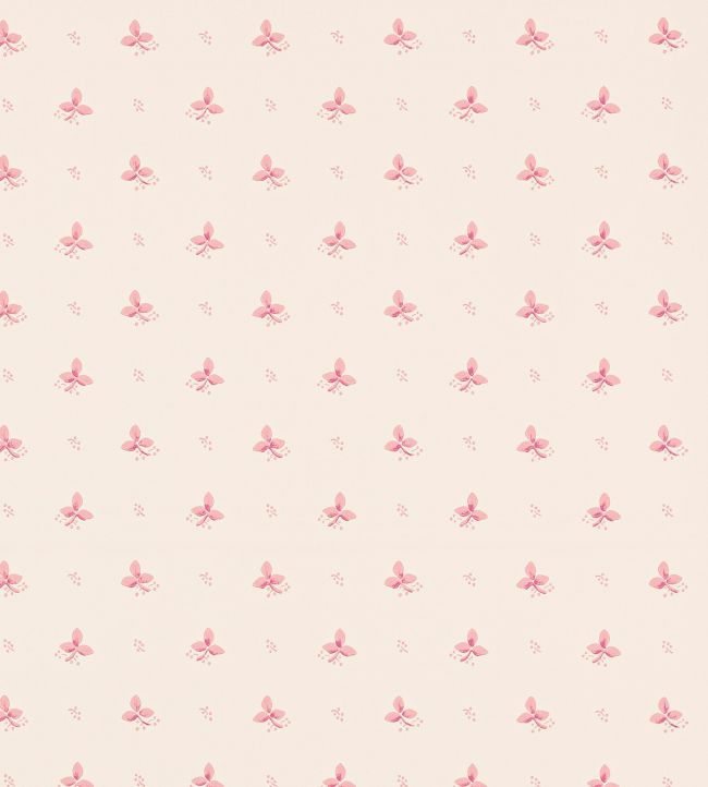 Ashling Wallpaper by Colefax and Fowler Raspberry