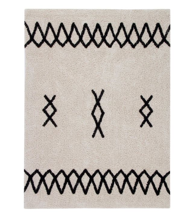 Atlas Rug by Lorena Canals Natural-Black