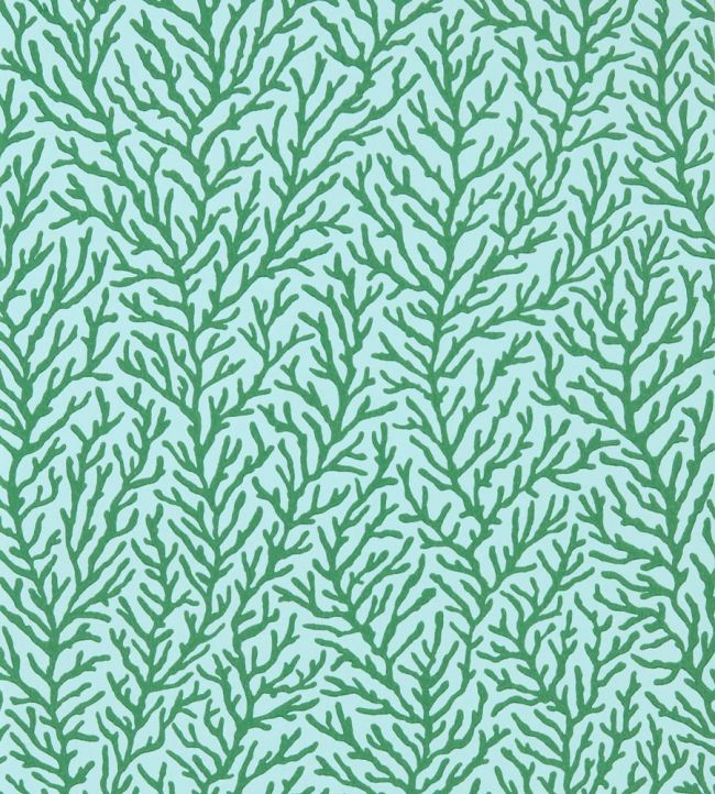 Atoll Wallpaper in Seaglass / Emerald by Harlequin | Jane Clayton