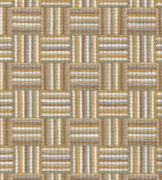Attwood Fabric by Nina Campbell Yellow/Ochre/Stone