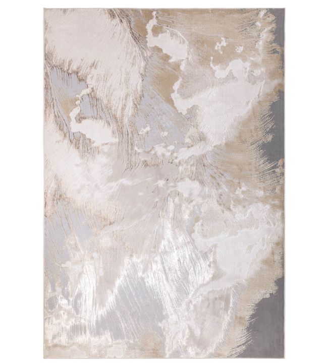 Asiatic Aurora Etch rug Gold AURO1201700023 Gold