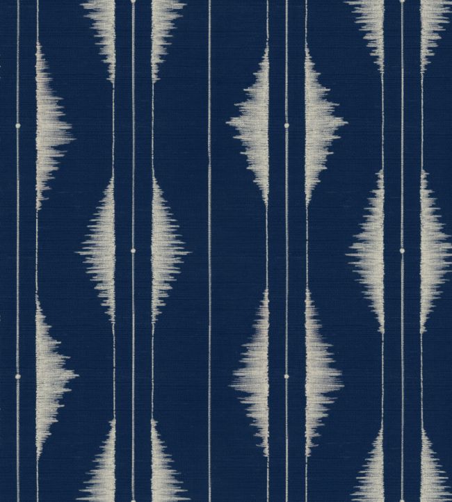 Azilal Embroidery Wallpaper by Coordonne Ultramarine