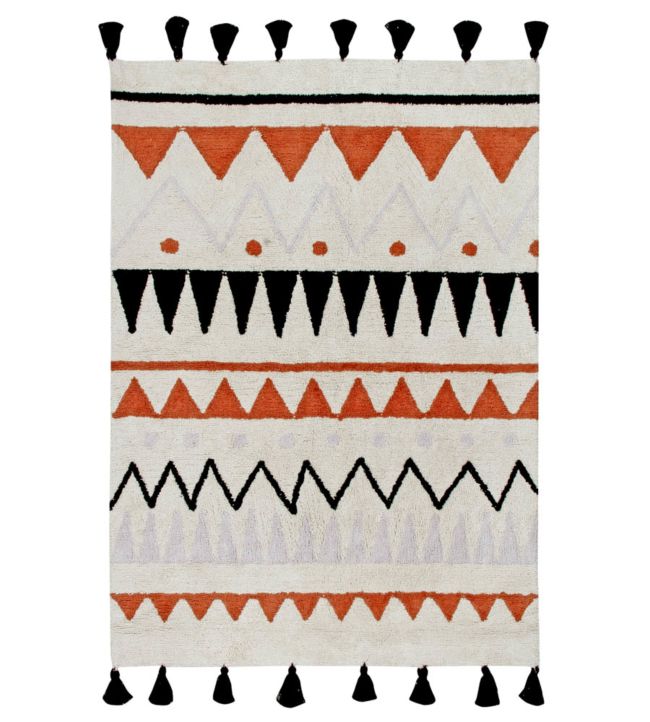 Azteca Rug by Lorena Canals Natural-Terracota