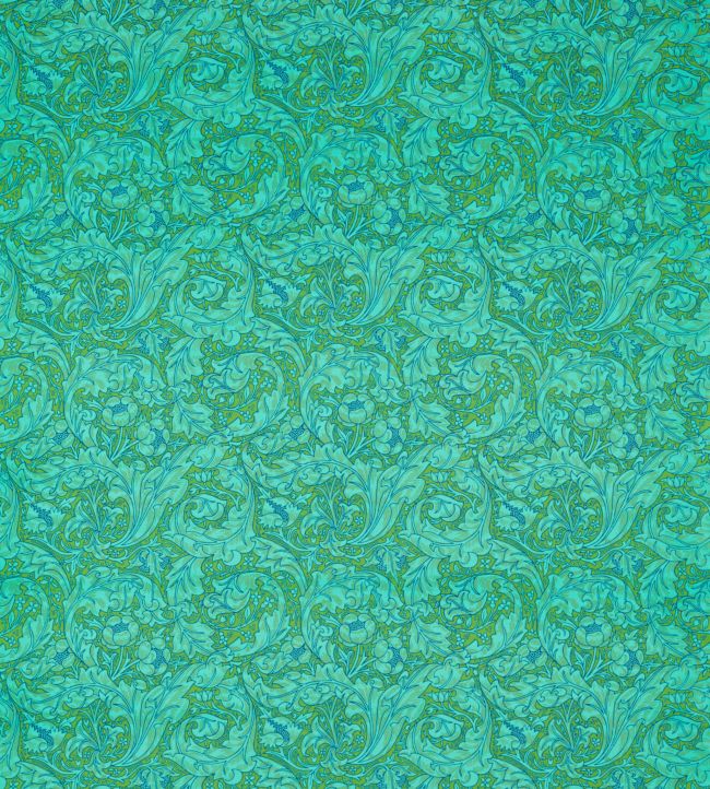 Bachelors Button Fabric by Morris & Co Turquoise