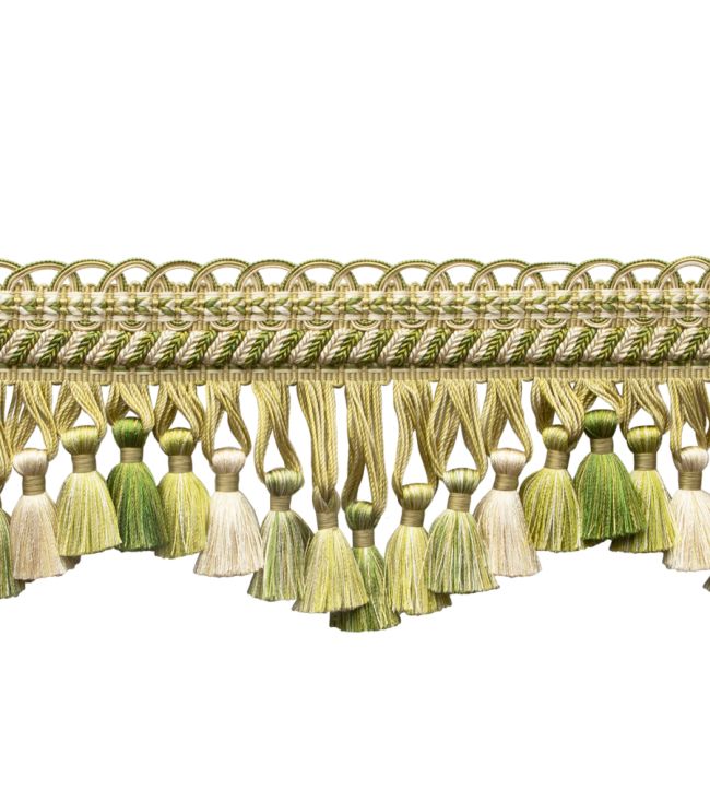 Bagatelle Scalloped Tassel Fringe Trimming by Samuel & Sons Fern