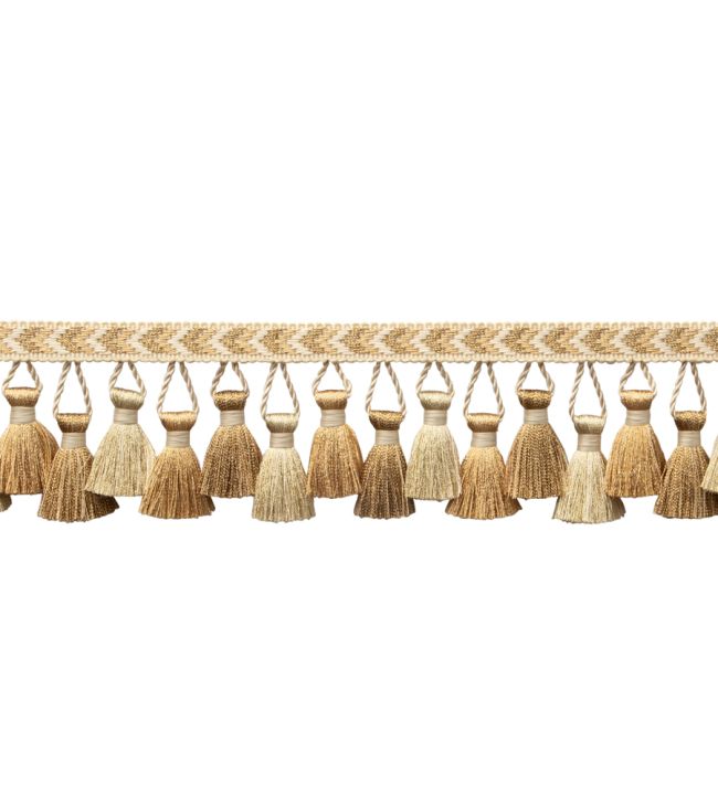 Bagatelle Tassel Fringe Trimming by Samuel & Sons Gilded Gold